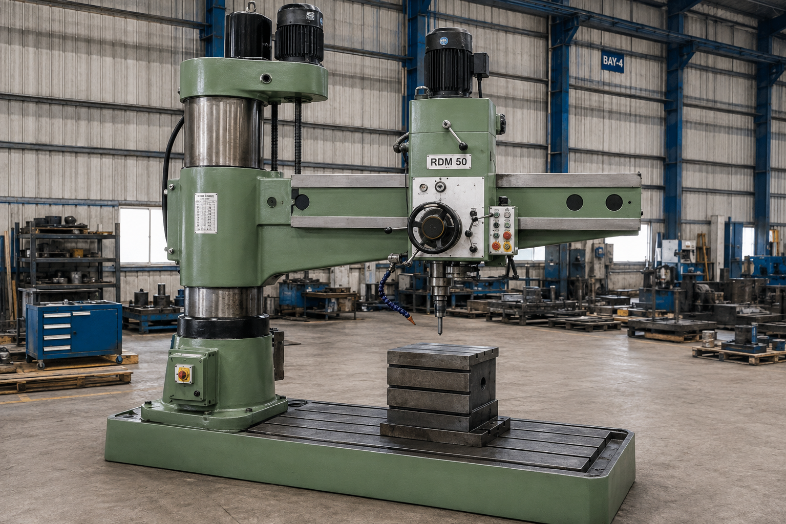 Radial drill machine
